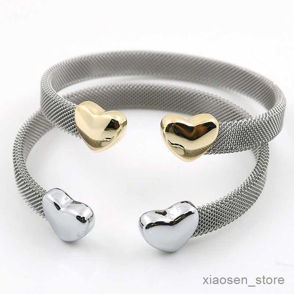 bracelets vintage stainless steel heart cuff bracelets bangles mesh bracelets bangles for men women fashion jewelry r230828, Golden;silver
bracelets vintage stainless steel heart cuff bracelets bangles mesh bracelets bangles for men women fashion jewelry r230828, Golden;silver