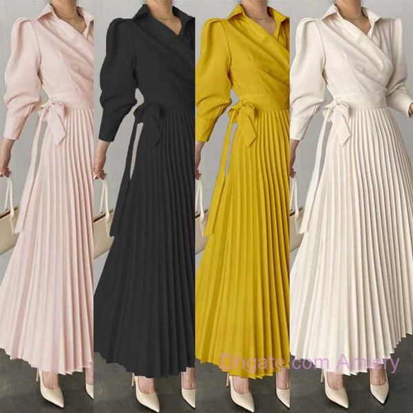 womens casual dresses long sleeve high waist spring luxury autumn woman pleated dress female a-line party elegant vintage maxi dress skirt f, Black;gray
womens casual dresses long sleeve high waist spring luxury autumn woman pleated dress female a-line party elegant vintage maxi dress skirt f, Black;gray