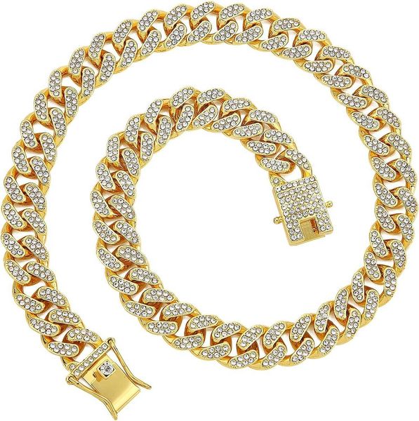 hipbling cuban link chain for women diamond miami cuban necklace 8mm 13mm mens iced out chain hip hop rapper jewelry gift for men women, Silver
hipbling cuban link chain for women diamond miami cuban necklace 8mm 13mm mens iced out chain hip hop rapper jewelry gift for men women, Silver