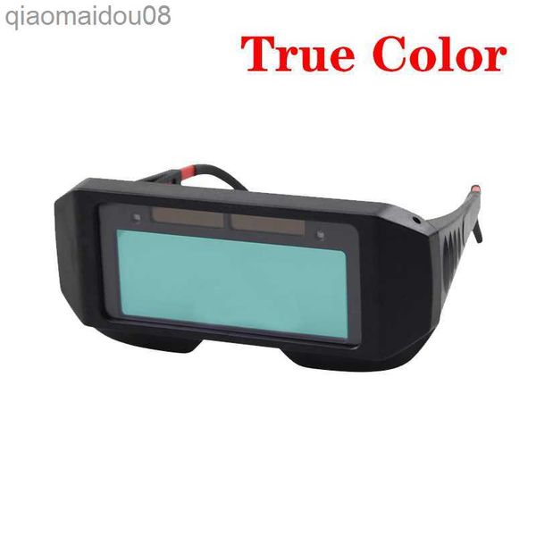 Image of Protective Clothing Solar Auto Darkening True Color Welding Mask Welding Helmet Eyes Goggle/Welder Glasses Arc Protection Helmet for Welding Machine HKD230826