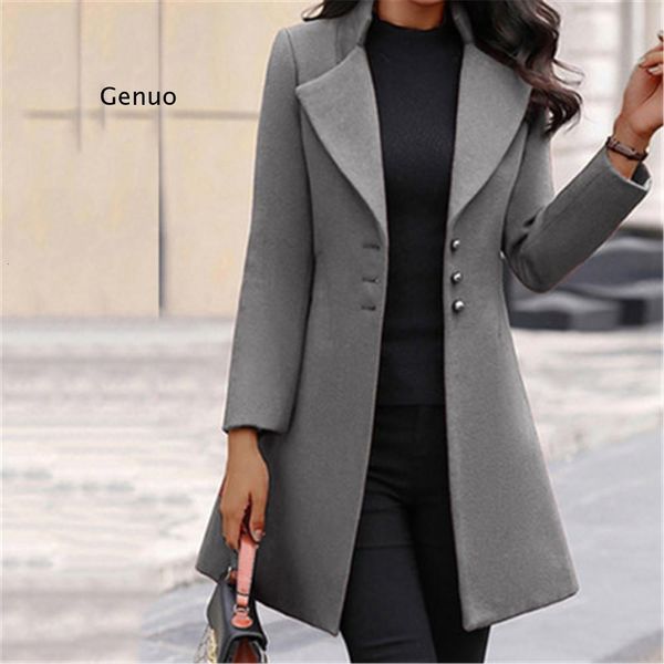 womens wool blends women fashion long sleeve woolen coat lapel solid color jacket korean version fall cardigan 230828, Black
womens wool blends women fashion long sleeve woolen coat lapel solid color jacket korean version fall cardigan 230828, Black