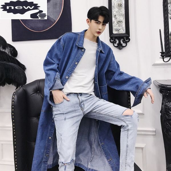 men's jackets fashion women long denim casual streetwear autumn loose fit jeans coat single breasted windbreaker cowboy trench 230826, Black;brown
men's jackets fashion women long denim casual streetwear autumn loose fit jeans coat single breasted windbreaker cowboy trench 230826, Black;brown