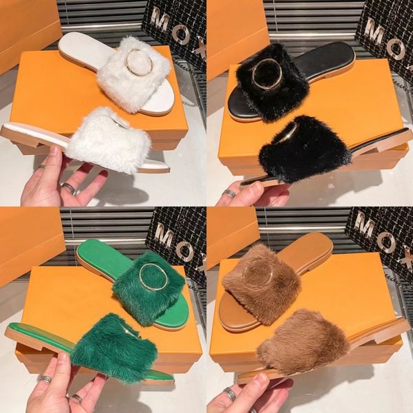 women slippers lock it leather sandals winter fur furry shoes flat rubber sandal metal letter shoes womens flip flop luxury outdoor shoe, Black
women slippers lock it leather sandals winter fur furry shoes flat rubber sandal metal letter shoes womens flip flop luxury outdoor shoe, Black