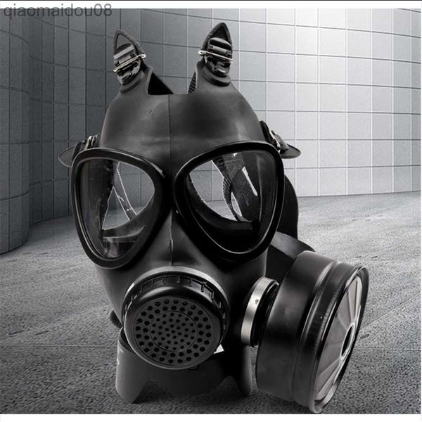 Image of Protective Clothing 87Type Rubber Head Wear Respirator Paint Spraying Gas Mask Full Face Mask Chemical Formaldehyde Protective And Filter Accessory HKD230826