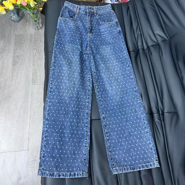 womens jeans springsummer little fragrance storm point design versatile waist denim wide leg straight pants f 230826, Blue
womens jeans springsummer little fragrance storm point design versatile waist denim wide leg straight pants f 230826, Blue