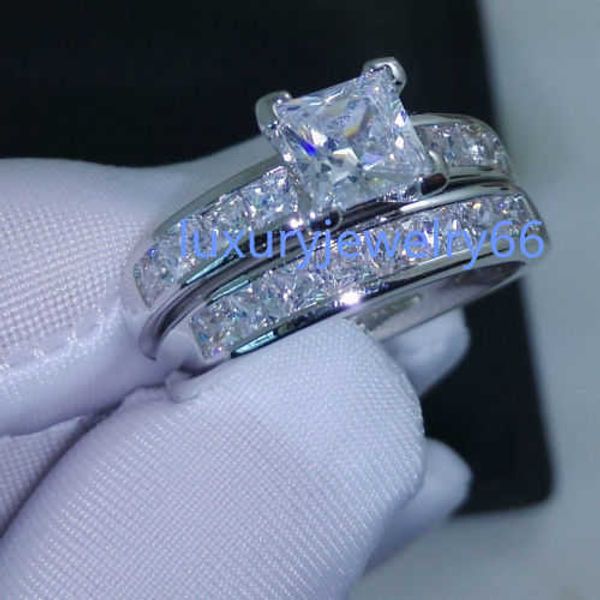 luxury size 5/6/7/8/9/10 jewelry 10kt white gold filled z princess cut simulated diamond wedding ring set gift with box, Silver
luxury size 5/6/7/8/9/10 jewelry 10kt white gold filled z princess cut simulated diamond wedding ring set gift with box, Silver