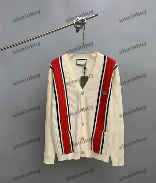 xinxinbuy men women designer sweatshirt paris stripe letter embroidery cardigan green gray blue black white s-2xl, Black;brown
xinxinbuy men women designer sweatshirt paris stripe letter embroidery cardigan green gray blue black white s-2xl, Black;brown