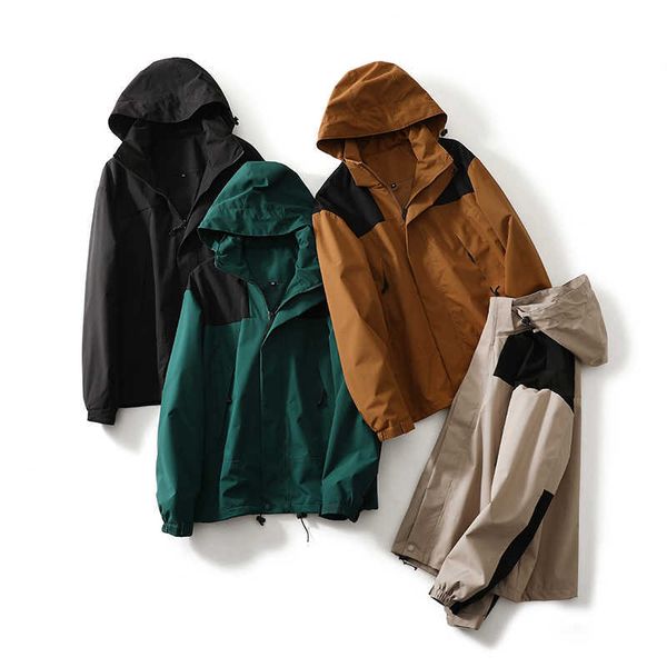 color blocking design beautiful fashionable windproof waterproof autumn detachable hat men and women's outdoor sports jacket and jacket, Black;brown
color blocking design beautiful fashionable windproof waterproof autumn detachable hat men and women's outdoor sports jacket and jacket, Black;brown