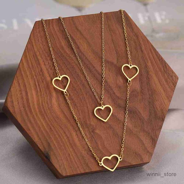 pendant necklaces necklaces romantic heart pendant layered chains collar choker fashion necklace for women jewelry gift r230828, Silver
pendant necklaces necklaces romantic heart pendant layered chains collar choker fashion necklace for women jewelry gift r230828, Silver