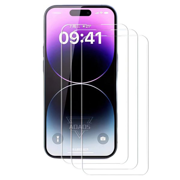 Image of Phone Screen Protector 9H HD Full Clear Tempered Glass For Iphone15 pro 14 13 12 11 Xr Xs Max 6 7 8 plus
