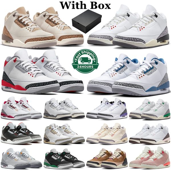 with box 3 basketball shoes men women 3s white cement reimagined fire red palomino wizards pine lucky green rust pink dark iris unc mens tra
with box 3 basketball shoes men women 3s white cement reimagined fire red palomino wizards pine lucky green rust pink dark iris unc mens tra