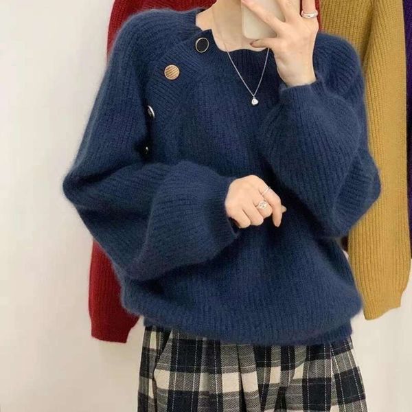 cutie style wear gentle sweater womens outerwear high class feeling lazy autumn and winter coat thickened, White;black
cutie style wear gentle sweater womens outerwear high class feeling lazy autumn and winter coat thickened, White;black