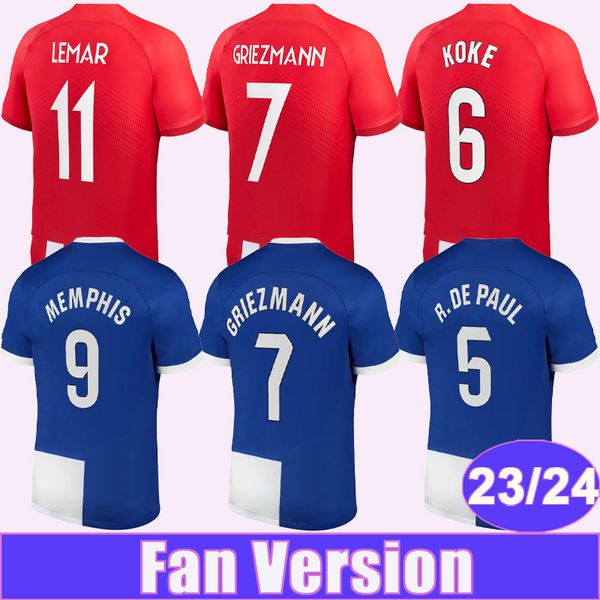 23 24 memphis m. llorente mens soccer jerseys correa molina koke r. de paul j. reinildo home away football shirts short sleeve uniforms, Black;yellow
23 24 memphis m. llorente mens soccer jerseys correa molina koke r. de paul j. reinildo home away football shirts short sleeve uniforms, Black;yellow