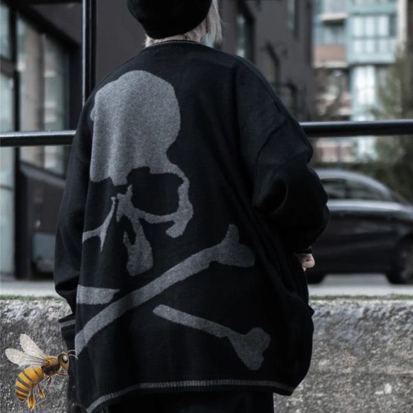 men's sweaters mastermind sweater cardigan men women cotton skeleton skull japan mmj 230828, White;black
men's sweaters mastermind sweater cardigan men women cotton skeleton skull japan mmj 230828, White;black