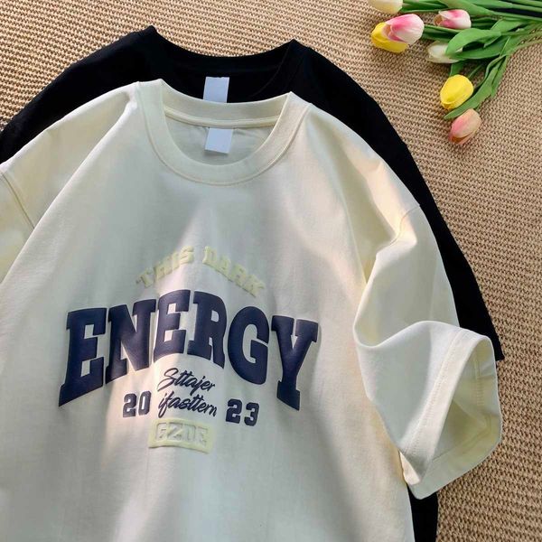 lover cotton short sleeve t-shirt summer letter foam printing casual t-shirt loose half sleeve top, White;black
lover cotton short sleeve t-shirt summer letter foam printing casual t-shirt loose half sleeve top, White;black