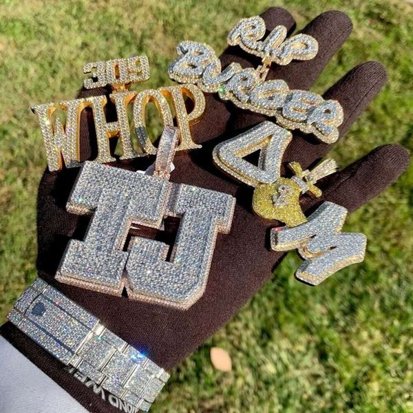 2023 whop vvs round cut moissanite diamonds pendant iced out sier charm pendant for hip hop man, Silver 
2023 whop vvs round cut moissanite diamonds pendant iced out sier charm pendant for hip hop man, Silver