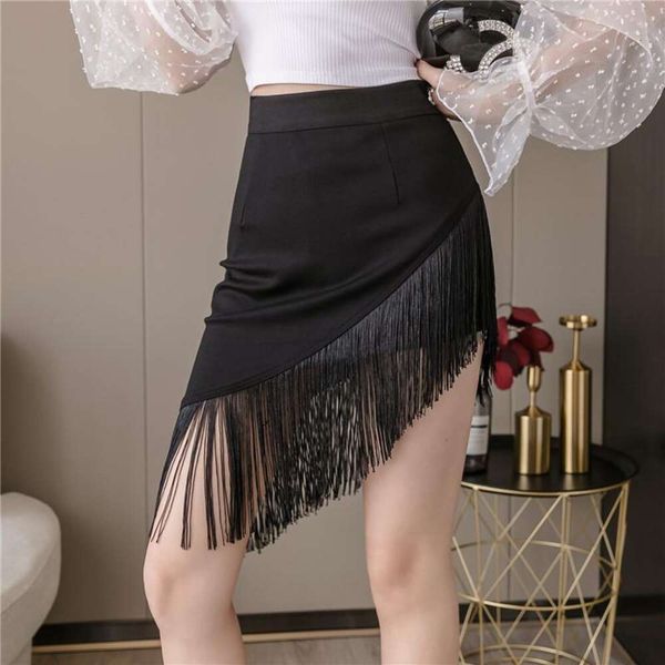 summer tassel stretching skirt for women short fashioned butt shaped irregular, Black
summer tassel stretching skirt for women short fashioned butt shaped irregular, Black