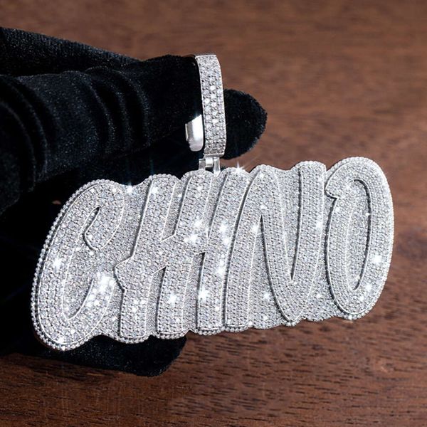 factory initial pendant iced out jewelry gold plated vvs moissanite diamonds cuban chain 3d custom name hip hop letter pendant, Silver
factory initial pendant iced out jewelry gold plated vvs moissanite diamonds cuban chain 3d custom name hip hop letter pendant, Silver