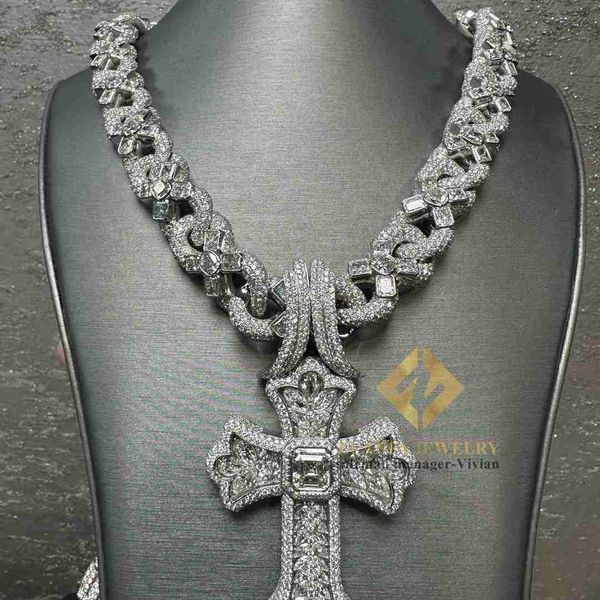 hip hop jewelry custom pendant necklace silver 925 iced out vvs moissanite diamond fashion cuban link chain
hip hop jewelry custom pendant necklace silver 925 iced out vvs moissanite diamond fashion cuban link chain