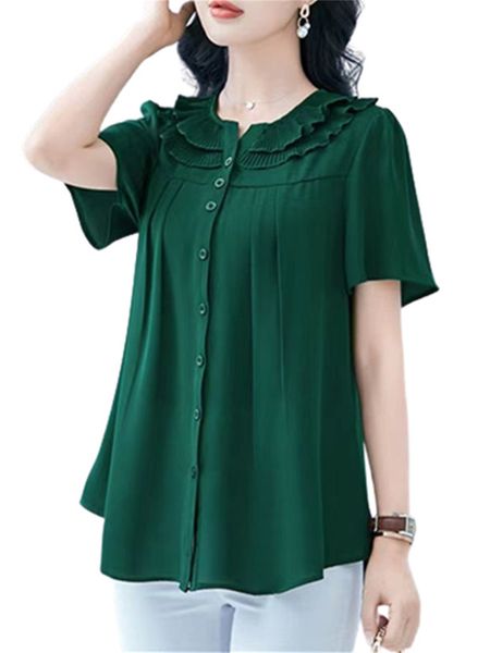women's blouses shirts 8xl s l large size women spring summer lady fashion casual short sleeve oneck collar blusas wy0458 230828, White
women's blouses shirts 8xl s l large size women spring summer lady fashion casual short sleeve oneck collar blusas wy0458 230828, White