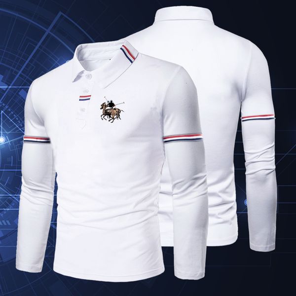 mens polos autumn bottoming polo shirt long sleeve tshirt loose lapel solid color business 230829, White;black
mens polos autumn bottoming polo shirt long sleeve tshirt loose lapel solid color business 230829, White;black