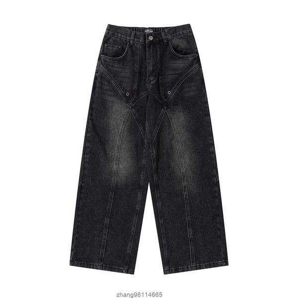 high street washed vintage baggy jeans for men straight casual denim trousers oversized cargo pants, Blue
high street washed vintage baggy jeans for men straight casual denim trousers oversized cargo pants, Blue