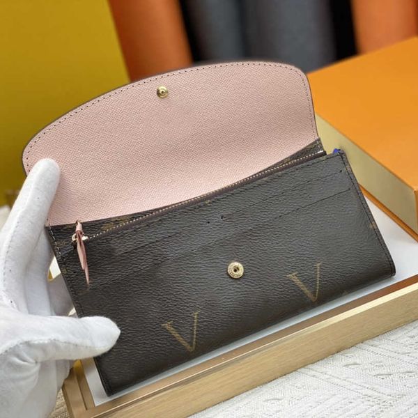 m60136 designer wallet luxury men women long leather wallet brown flower letter zipper coin purse credit card holder emilie purse high-quali, Red;black
m60136 designer wallet luxury men women long leather wallet brown flower letter zipper coin purse credit card holder emilie purse high-quali, Red;black