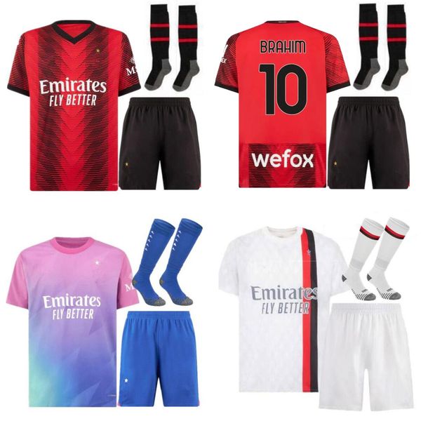 23 24 kids football kits rafa leao soccer jerseys giroud de ketelaere pulisic tonali theo dest football shirt 2023 2024 special fourth 4th u, Black;yellow
23 24 kids football kits rafa leao soccer jerseys giroud de ketelaere pulisic tonali theo dest football shirt 2023 2024 special fourth 4th u, Black;yellow