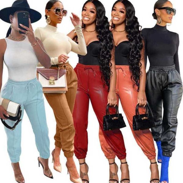 2023 designer women pu leather pants designer wear slim trousers casual leggings female, Black;white
2023 designer women pu leather pants designer wear slim trousers casual leggings female, Black;white