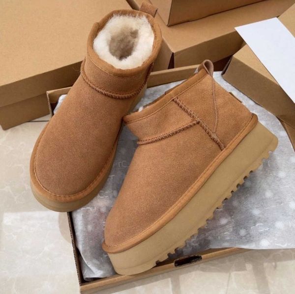 casual style classic mini platform snow boots winter ankle for women thick bottom genuine leather warm fluffy booties with fur snow boots, Black
casual style classic mini platform snow boots winter ankle for women thick bottom genuine leather warm fluffy booties with fur snow boots, Black