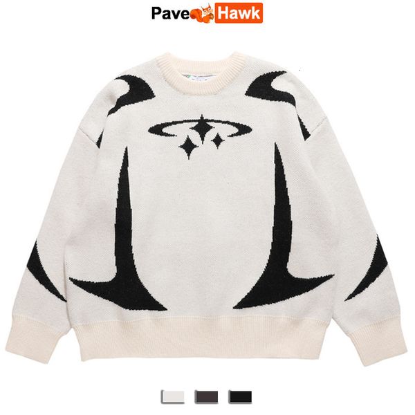 men's sweaters mens vintage knitwear sweater y2k stars graphic autumn winter harajuku oversized pullover aesthetic high street jumpers, White;black
men's sweaters mens vintage knitwear sweater y2k stars graphic autumn winter harajuku oversized pullover aesthetic high street jumpers, White;black