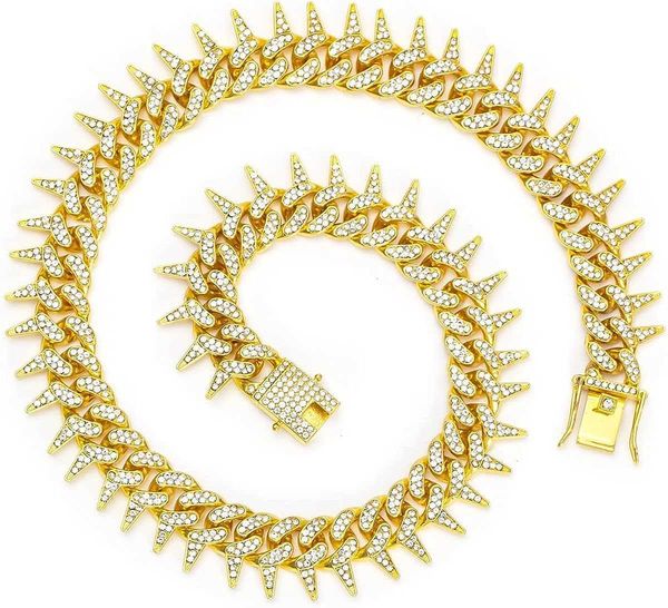 huitian intl cuban link chain for men women iced out chain with thorns diamond cubic-zirconia 18k silver-plated titanium bling miami necklac
huitian intl cuban link chain for men women iced out chain with thorns diamond cubic-zirconia 18k silver-plated titanium bling miami necklac