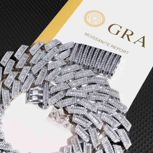 22mm hiphop vvs moissanite 925 sterling silver necklace fine jewelry iced out pass tester diamond cuban link chain
22mm hiphop vvs moissanite 925 sterling silver necklace fine jewelry iced out pass tester diamond cuban link chain