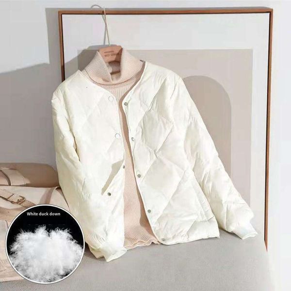 white duck down lightweight jacket womens short loose diamond lattice small baseball uniform, Black
white duck down lightweight jacket womens short loose diamond lattice small baseball uniform, Black