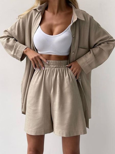 women's two piece pants cotton and linen shirt shorts sets summer fashion solid two piece set for women long-sleeved shirt and shorts w, White
women's two piece pants cotton and linen shirt shorts sets summer fashion solid two piece set for women long-sleeved shirt and shorts w, White