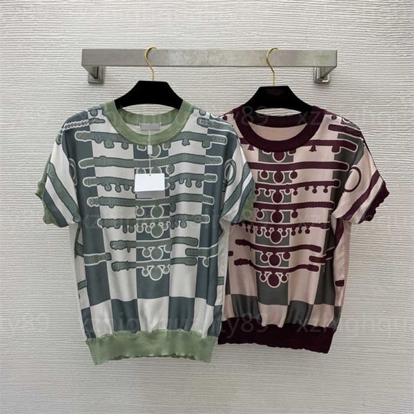 designer t shirt women r knitwear summer cool short sleeve t-shirt contrast plaid stripe printed round neck pullover designer clothes women, White
designer t shirt women r knitwear summer cool short sleeve t-shirt contrast plaid stripe printed round neck pullover designer clothes women, White