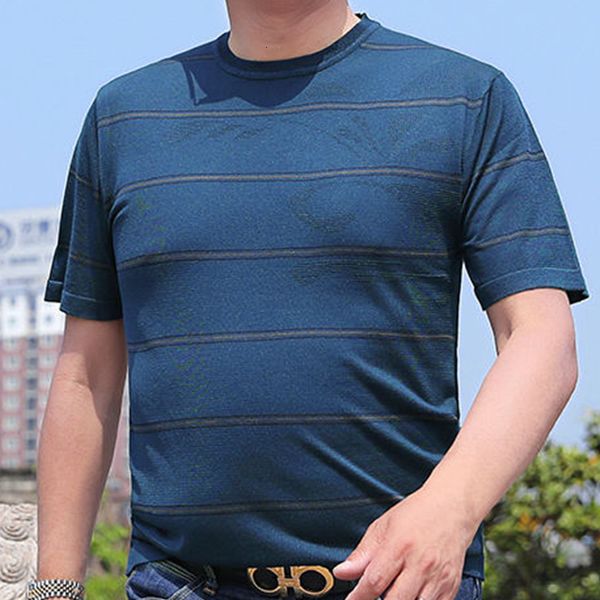 men's polos men tshirt summer round neck short sleeve striped plus size loose pullover casual vacation party 230828, White;black
men's polos men tshirt summer round neck short sleeve striped plus size loose pullover casual vacation party 230828, White;black