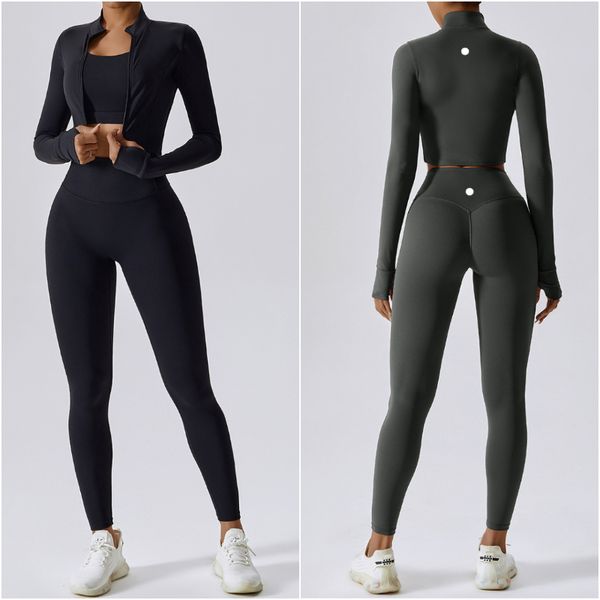 LEMONS LU Brand Womens Yoga Outfit Three Pieces Vest Pants Jackets Suits Exercise Close Fitting Fiess Wear Running Adult Workout Sportswear Elastic T
LEMONS LU Brand Womens Yoga Outfit Three Pieces Vest Pants Jackets Suits Exercise Close Fitting Fiess Wear Running Adult Workout Sportswear Elastic T