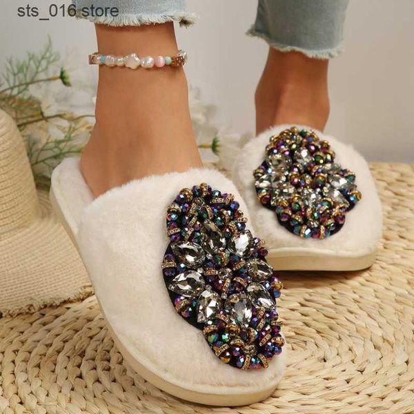 slippers flower decoration new women thick bottom fur slippers winter leopard luxurious indoor baotou cotton slippers warm home slippers t23, Black
slippers flower decoration new women thick bottom fur slippers winter leopard luxurious indoor baotou cotton slippers warm home slippers t23, Black