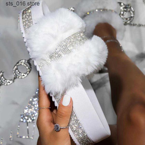 slippers fur slippers women 2021 fashion summer fur slides for woman rhinestone sandals fluffy female shoes glitter indoor diamond shoes t23, Black
slippers fur slippers women 2021 fashion summer fur slides for woman rhinestone sandals fluffy female shoes glitter indoor diamond shoes t23, Black