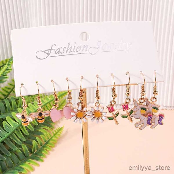 charm lovely enamel heart flower fruit earrings for women kawaii animal dangle earrings summer jewelry gifts r230829, Golden
charm lovely enamel heart flower fruit earrings for women kawaii animal dangle earrings summer jewelry gifts r230829, Golden