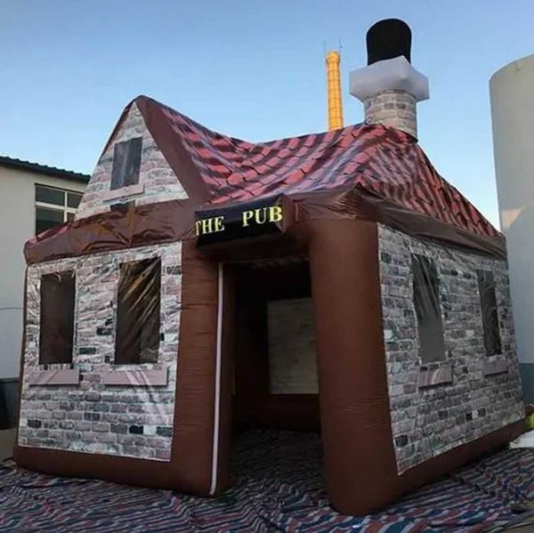 wholesale 2023 arrival 6x4x3.5m 20x13x11.5ft inflatable pub with chimney movable house tent party bar for outdoor entertainment
wholesale 2023 arrival 6x4x3.5m 20x13x11.5ft inflatable pub with chimney movable house tent party bar for outdoor entertainment