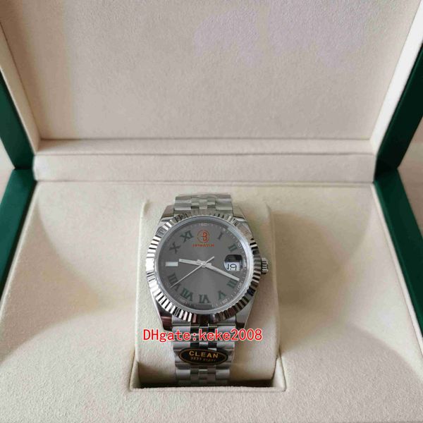 clean factory mens watch super 41mm 126334 wimbledon jubilee bands roman gray dial waterproof watches cal.3235 mechanical movement automatic, Slivery;brown
clean factory mens watch super 41mm 126334 wimbledon jubilee bands roman gray dial waterproof watches cal.3235 mechanical movement automatic, Slivery;brown