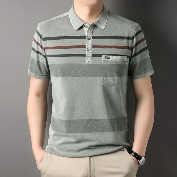 men's polos mlshp cotton summer polo shirts luxury short sleeve smart casual striped male tshirts fashion golf man tees 3xl 230828, White;black
men's polos mlshp cotton summer polo shirts luxury short sleeve smart casual striped male tshirts fashion golf man tees 3xl 230828, White;black