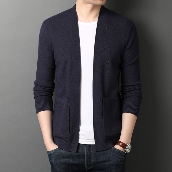 mens sweaters autumn 4 colors knitted cardigan fashion casual double pocket no buttons thin sweater coat male brand clothes 230828, White;black
mens sweaters autumn 4 colors knitted cardigan fashion casual double pocket no buttons thin sweater coat male brand clothes 230828, White;black