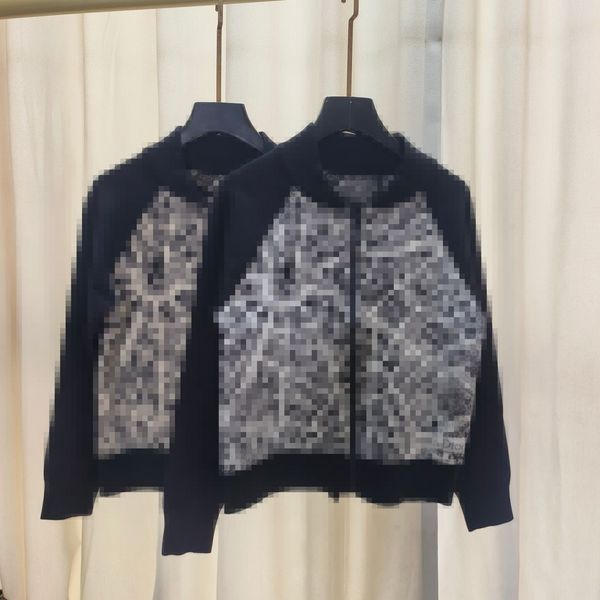 2023 black/blue letter print women's cardigan brand same style women's sweaters dh0011, White;black
2023 black/blue letter print women's cardigan brand same style women's sweaters dh0011, White;black