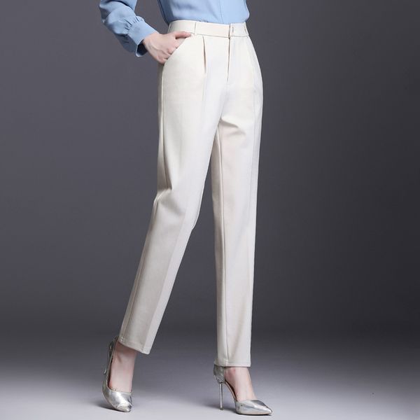 women's pants s harem women black white straight high waist elegant ol vintage trousers size 9xl 230828
women's pants s harem women black white straight high waist elegant ol vintage trousers size 9xl 230828