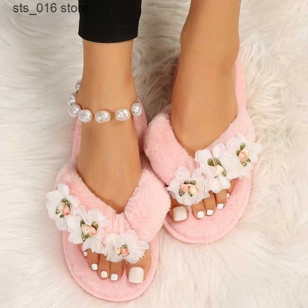 slippers winter coral decor faux fur warm slippers fashion furry flip flops slip on flats female women shoes dropshipping whosale t230830, Black
slippers winter coral decor faux fur warm slippers fashion furry flip flops slip on flats female women shoes dropshipping whosale t230830, Black