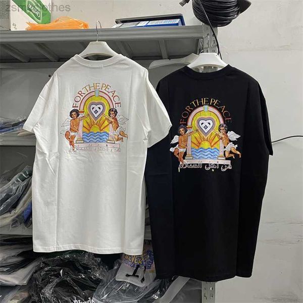men's t-shirts good quality casablanca for the peace fashion t-shirts men casablanca women vintage tees angel print short sleeve t shir, White;black
men's t-shirts good quality casablanca for the peace fashion t-shirts men casablanca women vintage tees angel print short sleeve t shir, White;black