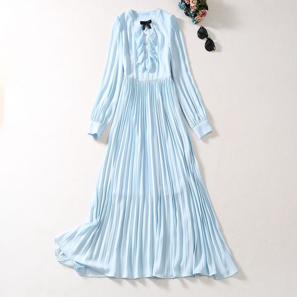 bow tie dress 2023 early autumn new european and american style round neck collar collar collar with lace bow knot pleated waist large swing, Black
bow tie dress 2023 early autumn new european and american style round neck collar collar collar with lace bow knot pleated waist large swing, Black